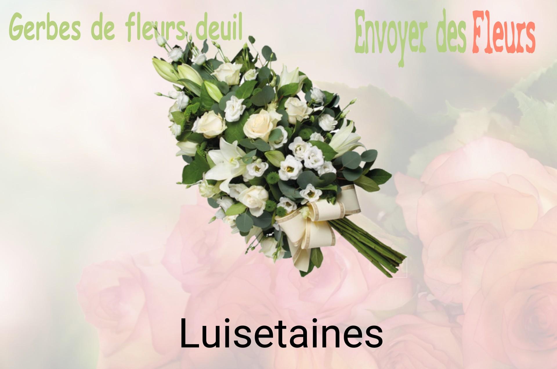 Gerbe de fleurs de deuil livrée à Luisetaines